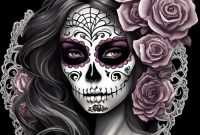 Dia De Muertos Sugar Skull Poster Vibrant Mexican Celebration Art - Etsy